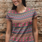 Aztech Design Patterned Tshirt