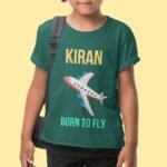 Kids T-shirt-Aeroplane Born to Fly-0 to 13 years