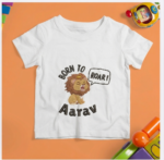Born to Roar Embroidery Tshirt for kids