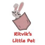 Rabbit Pet Embroidery custom name tshirt - Image 2