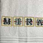 Towel Art Embroidery custom name design Miraya - Image 2