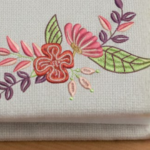 Custom name and Floral Embroidery Diary - Image 2