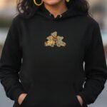 Pullover Hoodie with Embroidery – Three Little Teddys - Image 2